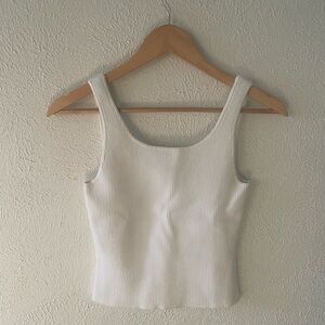 Quince Square Neck Cropped Tank